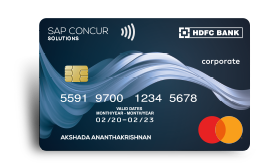 HDFC Bank & SAP Concur Solutions Prime Corporate Credit Card